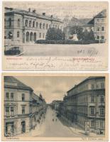 5 db RÉGI magyar város képeslap vegyes minőségben / 5 pre-1945 Hungarian town-view postcards in mixe...