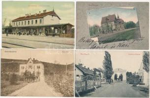 4 db RÉGI magyar város képeslap jó minőségben / 4 pre-1945 Hungarian town-view postcards in good quality