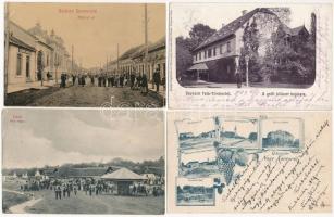 4 db RÉGI magyar város képeslap jó minőségben / 4 pre-1945 Hungarian town-view postcards in good quality