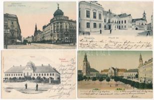 4 db RÉGI magyar város képeslap jó minőségben / 4 pre-1905 Hungarian town-view postcards in good quality