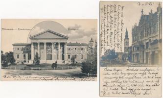 4 db RÉGI magyar város képeslap vegyes minőségben / 4 pre-1945 Hungarian town-view postcards in mixe...