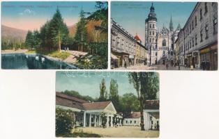 5 db RÉGI felvidéki város képeslap / 5 pre-1945 Upper-Hungarian (Slovakian) town-view postcards
