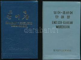 Korean-English, English-Korean Wordbook. Pyongyang, 1975-1977, Foreign Languages Educational Books Publishing House. Kiadói egészvászon-kötésben.