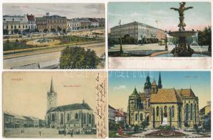 4 db RÉGI felvidéki város képeslap / 4 pre-1945 Upper-Hungarian (Slovakian) town-view postcards