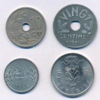Belgium 1903-1974. 10c-5Fr (xklf) T:2-3 Belgium 1903-1974. 10 Centimes - 5 Francs (4xdiff) C: XF-F