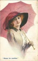 Room for Another. Romantic lady art postcard. The Carlton Publishing Co. Series No. 663. s: C.W. Barber (fl)