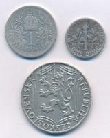 Ausztria 1894. 1K Ag "Ferenc József" + Amerikai Egyesült Államok 1946 1d Ag "Roosevel...