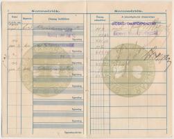 1920-1922. "Bicskei Takarékpénztár" betéti könyve, bejegyzésekkel