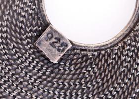 Ezüst (Ag) csepp formájú fülbevaló pár, jelzett, 2,3 g, m: 2,3 cm