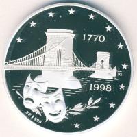 1998. "Német Színház Budapest" Ag emlékérem, 1oz (31,103g) T:PP HUNGARIKA!