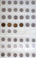 Tartalmas forint-fillér tétel 1946-tól 1980-ig albumba rendezve, benne többek között a ritkább évjár...