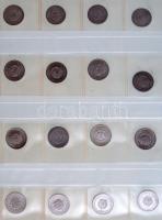Tartalmas forint-fillér tétel 1946-tól 1980-ig albumba rendezve, benne többek között a ritkább évjár...