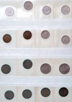 Tartalmas forint-fillér tétel 1946-tól 1980-ig albumba rendezve, benne többek között a ritkább évjár...