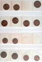 Tartalmas forint-fillér tétel 1946-tól 1980-ig albumba rendezve, benne többek között a ritkább évjár...