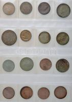 Tartalmas forint-fillér tétel 1946-tól 1980-ig albumba rendezve, benne többek között a ritkább évjár...