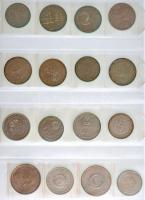 Tartalmas forint-fillér tétel 1946-tól 1980-ig albumba rendezve, benne többek között a ritkább évjár...