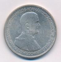 1930. 5P Horthy jobbra Ag T:2-,3 Adamo P8