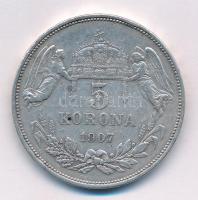 1907KB 5K Ag "Ferenc József" T:2- kis ph. Adamo K7