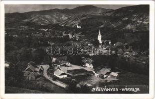 1941 Bálványosváralja, Schlosswall, Unguras; látkép, templom / general view, church. photo (EB)