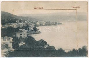 1913 Abbazia, Opatija; Totalansicht / leporellocard (gyűrődés / crease)