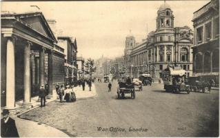 London, War Office, autobus, automobile