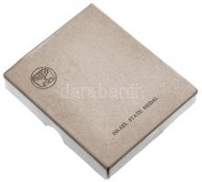 Izrael 1981. "Holokauszt túlélők világtalálkozója" kétoldalas Br emlékérem, peremen sorszá...