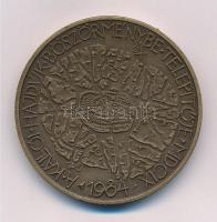 1984. "Báthori Gábor / A kállói hajdúk Böszörménybe telepítője" Br emlékérem (42,5mm) T:1-