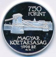 1998. 750Ft Ag "Budapest 125 éves" tanúsítvánnyal T:PP
Adamo EM149