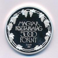 2008. 5000Ft Ag "Tokaji Történelmi Borvidék" kapszulában, tanúsítvánnyal T:PP 
Adamo EM21...