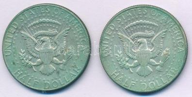 Amerikai Egyesült Államok 1967-1968D 1/2$ Ag "Kennedy" (2xklf) T:2
USA 1967-1968D 1/2 Dol...