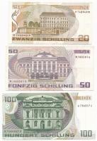 Ausztria 1984. 100Sch + 1986. 20Sch + 50Sch T:II-III
Austria 1984. 100 Schilling + 1986. 20 Schilli...