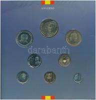 Spanyolország 1999. 1P-500P (8xklf) forgalmi sor, karton dísztokban T:1
Spain 1999. 1 Peseta - 100 ...