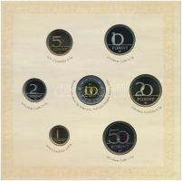 2008. 1Ft-100Ft (7xklf) "Reneszánsz emlékév" forgalmi sor szettben + Mátyás denár Ag fantá...