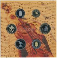 2009. 5Ft-200Ft "Haydn" (6xklf) forgalmi érme sor + "Joseph Haydn" Ag emlékérem ...