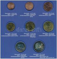 Hollandia 2001. 1c-2E (8xklf) forgalmi sor dísztokba rögzítve T:1- 
Netherlands 2001. 1 Cent - 2 Eu...