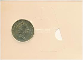 Ausztrália 1990. 5$ Al-Br "ANZAC emlékmű - Simpson és a szamara" kitámasztós karton díszla...