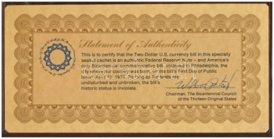 Amerikai Egyesült Államok 1976-1977. (1976) 2$ "Francine Irving Neff - William E. Simon" &...