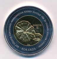 DN "Örök értékeink / Kokárda" aranyozott, ezüstözött fém emlékérem. Szign.: CSA (38,5mm) T...