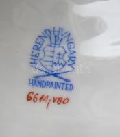 Herendi Viktória mintás nagy méretű, áttört fedeles urnaváza virágokkal gazdagon díszített. Kézzel f...