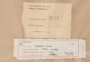 Blaskó János (1919-1988): Dunai holtág. Akvarell, papír, jelzett. Hátoldalán Képcsarnok Vállalat cím...