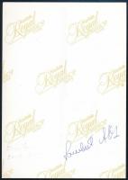 Czigány György (1931-) író, Lambert Attila aláírt fotója, 17,5×12,5 cm