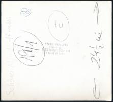 Schőner Alfréd (1948-) főrabbi, Szabó Barnabás pecséttel jelzett fotója, 18,5×16,5 cm