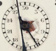 Alpina stopper óra, működik, enyhén sérült számlappal, d: 4,5 cm