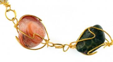 Ásvány nyaklánc, h: 72 cm