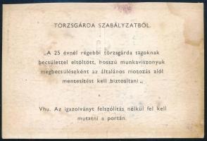 1978 Motozás alól mentesítő igazolvány