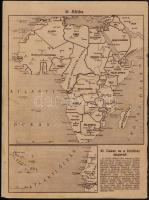 1941 A háborús világ térképei, 40 térkép 20 oldalon, jó állapotban, ritka!