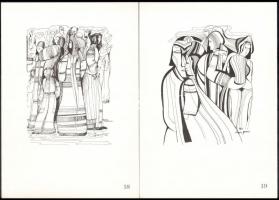 Lajos Ferenc 25 grafikája. 1983. Néphagyomány vonzásában. hn., 1992, ny. n., 24 t. Kiadói papírmappa...