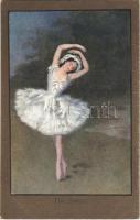 1919 The Swan. Lady art postcard. C.W. Faulkner & Co. Series 1219.