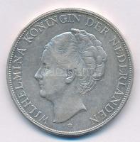 Hollandia 1933. 2 1/2G Ag Wilhelmina I T:2,2- Netherlands 1933. 2 1/2 Gulden Ag Wilhelmina I C:XF,VF Krause KM#165