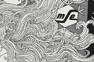 Szász Endre (1926-2003): Női arc (Emese). Szitanyomat, papír, számozott (78/100), jelzett, felcsavar...